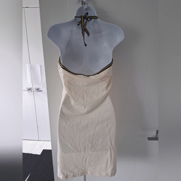 NWT H&M LOGG Sport/ Cream Orange Halter Neck Midi Dress/ Tennis/ Size US M - Picture 6 of 11